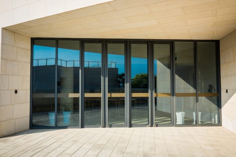 building glass entrance 1 2